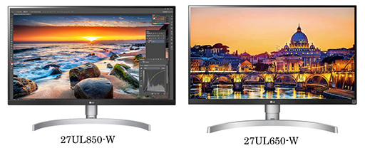 LG,DisplayHDR 400対応の27型4K IPS液晶ディスプレイ。FreeSyncや暗部