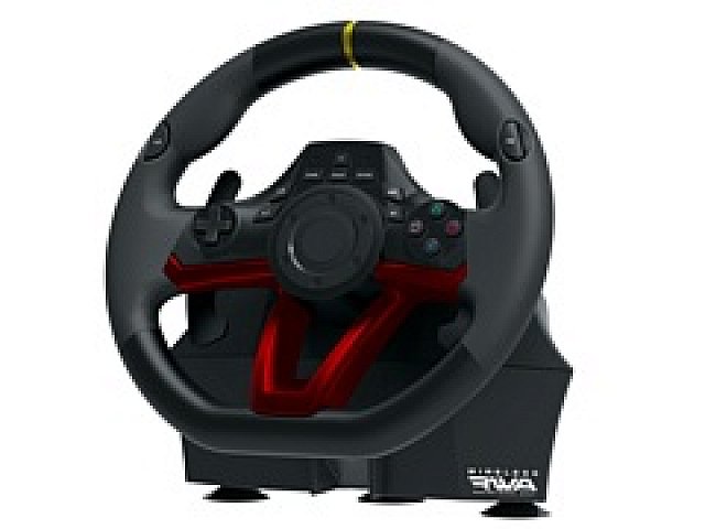 Hori Bluetoothでワイヤレス接続できるpc Ps4両対応ステアリングコントローラを7月に発売 バッテリー駆動も可能
