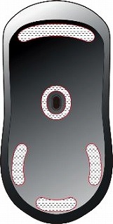 画像ギャラリー No.017のサムネイル画像 / ビット・トレード・ワン,マウスボタンやパームレスト部分に貼る滑り止めシールとエンボス加工を施したマウスソールを発売