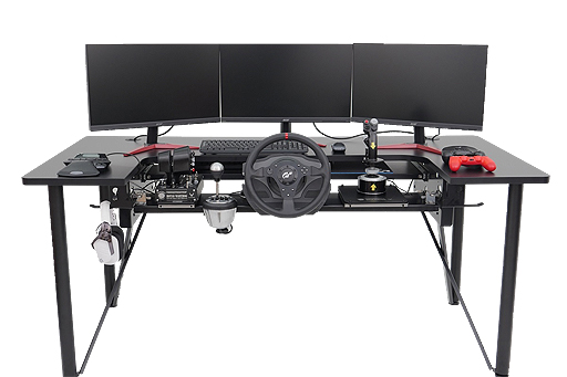 Pr ステコンとキーボード マウスをワンタッチで切り替えられる ゲーマー向けデスク Arcdesk が東京ゲームショウ19に出展へ