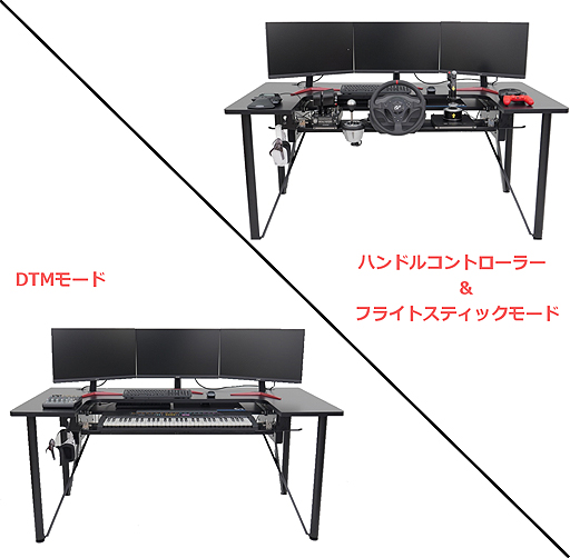 画像集 No.004のサムネイル画像 / 【PR】ステコンとキーボード＆マウスをワンタッチで切り替えられる。ゲーマー向けデスク「ARCdesk」が東京ゲームショウ2019に出展へ
