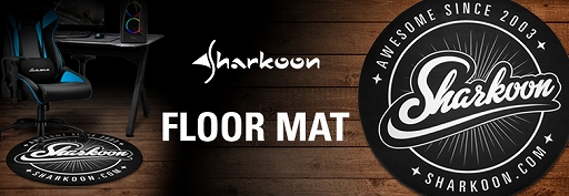 画像ギャラリー No.001のサムネイル画像 / ゲーマー向けチェアの下に敷くSharkoon製円形フロアマットが発売