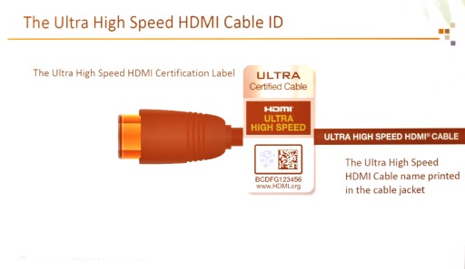���������꡼ No.007�Υ���ͥ������ / HDMI Forum��8K/60fps������ǧ�ڥ����֥�λ��ͺ��ꡣ��Ultra High Speed HDMI�����֥�ǧ�ڥץ������פȤϡ�