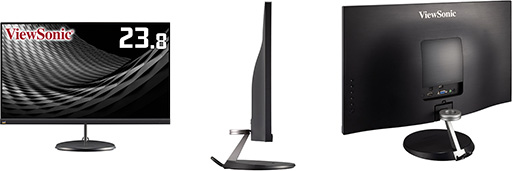 画像ギャラリー No.001のサムネイル画像 / ViewSonic,FreeSync対応で税込2万2000円前後の23.8型フルHD液晶ディスプレイを国内発売