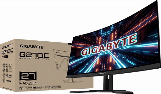 画像ギャラリー No.002のサムネイル画像 / GIGABYTEから165Hz表示対応の27型曲面ディスプレイ計2製品が登場
