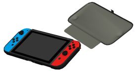 画像ギャラリー No.002のサムネイル画像 / 着脱可能な前面カバーがついたSwitch用保護カバーがサイバーガジェットから