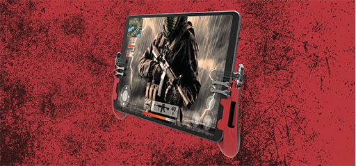 画像ギャラリー No.011のサムネイル画像 / バトロワ向けのスマホ用ゲームグリップ「猛者」をエレコムが8月下旬に発売。特別デザインのクラウドファンディングも実施