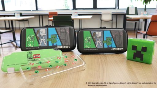 Minecraft 柄のnintendo Switch用ゲームアクセサリ5種が10月2日に発売決定