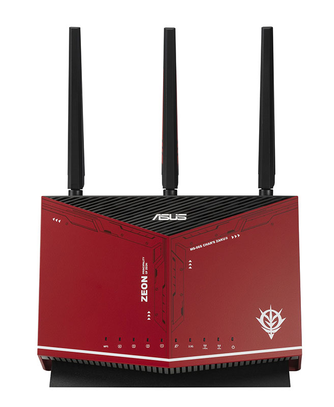 ガンダムコラボのASUS製無線LANルーターが2月5日に発売。10Gbps対応LAN