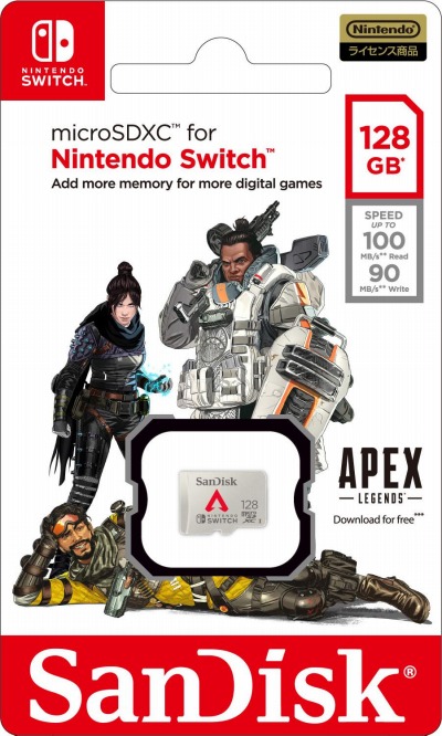 Apex Legends デザインのswitch用micro Sdxcカードが登場