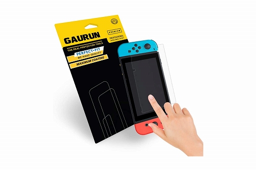 画像ギャラリー No.001のサムネイル画像 / 「GAURUN」ブランドから透明度の高いSwitch用保護フィルムが国内発売