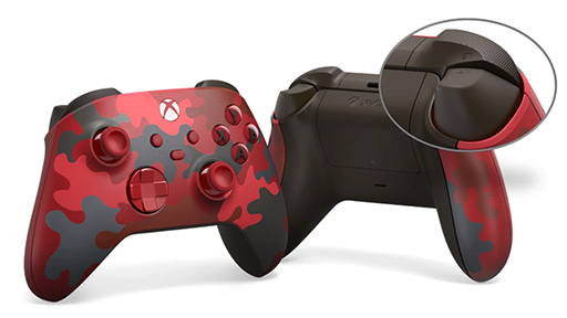 画像ギャラリー No.003のサムネイル画像 / Xbox純正ゲームパッドに2つの新色が登場。「Daystrike Camo」はトリガーボタンの表面に滑り止めを追加
