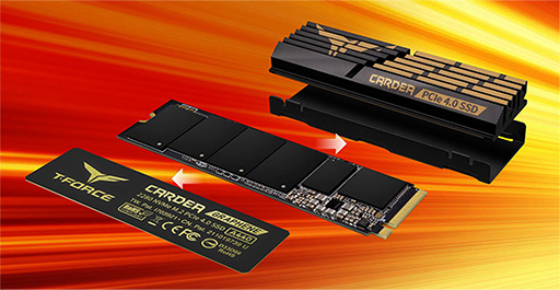 画像集#002のサムネイル/2種類のヒートシンクが付属するTeam製PCIe 4.0対応M.2 SSDが発売