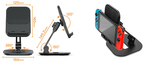 画像ギャラリー No.002のサムネイル画像 / Switchも取り付けられるタブレット用アームスタンドが発売