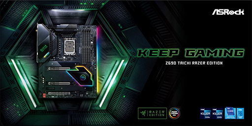 ASRock,最上位マザー「Z690 Taichi」のRazer Editionを4月上旬発売