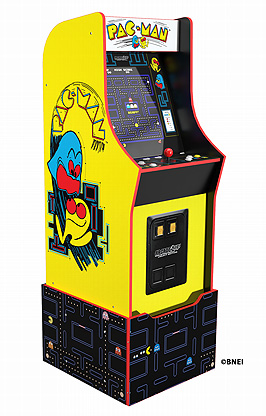 パックマンやディグダグなどの12タイトルを楽しめる「ARCADE1UP BANDAI