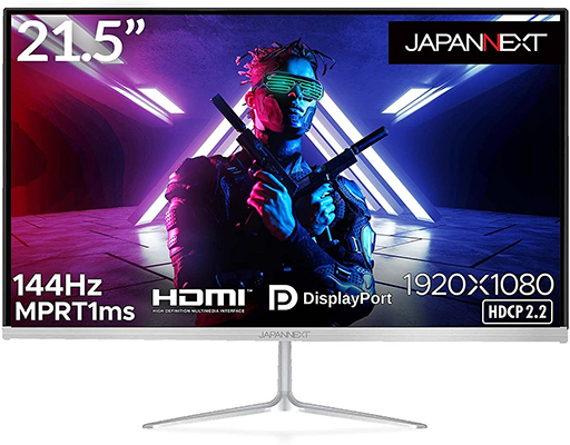 画像ギャラリー No.001のサムネイル画像 / JAPANNEXT,144Hz駆動で税込2万1800円の21.5型フルHD液晶ディスプレイを発売