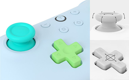 画像ギャラリー No.007のサムネイル画像 / 手の小さな子ども向けに設計されたSwitch用Bluetoothゲームパッドが登場