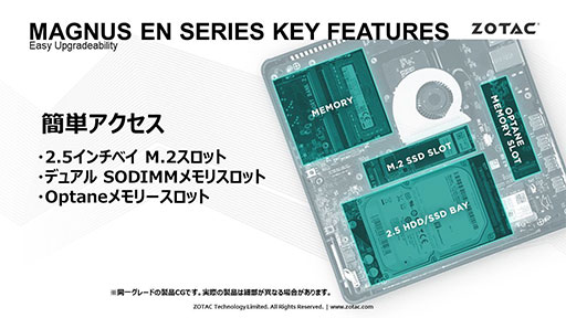 画像ギャラリー No.006のサムネイル画像 / ZOTACのRTX 3070搭載ミニPCが「FFXIV」推奨認定を取得