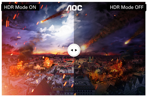 画像ギャラリー No.010のサムネイル画像 / きつめのカーブを描いたAOC製31.5型/27型湾曲型ディスプレイが発売。平面型の27型/23.8型モデルも