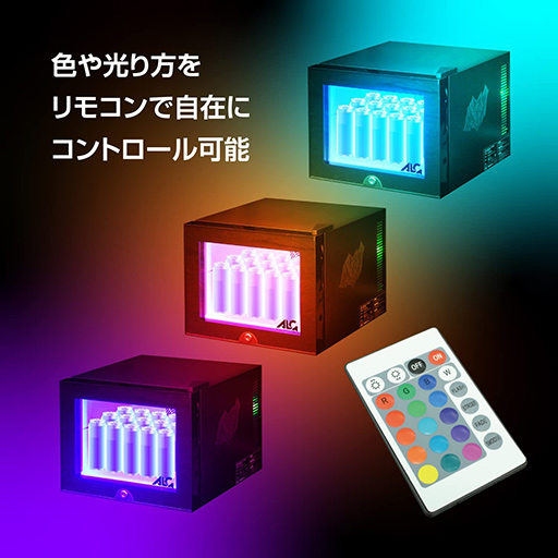 画像ギャラリー No.006のサムネイル画像 / カラフルに光るゲーマー向け小型冷蔵庫「LED内蔵ミニゲーミング冷蔵庫(20L)」が発売に