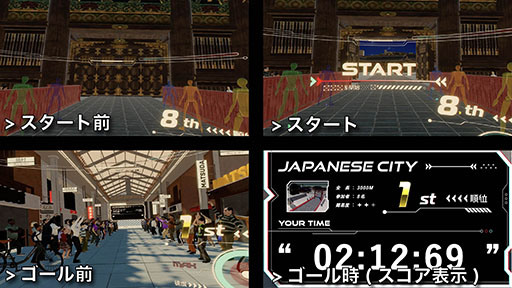 ���������꡼ No.004�Υ���ͥ������ / ��VIRTUAL ROLLER RACE�ס�KATWALKmini�����֤������Ź�ޤ�3��3������Ư����