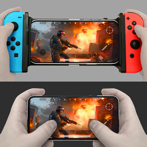 画像ギャラリー No.004のサムネイル画像 / スマホの左右にJoy-Conを取り付けられるマウントパーツが7月上旬に発売。Switch感覚でスマホゲームをプレイできる