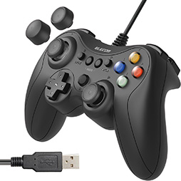 画像ギャラリー No.013のサムネイル画像 / スティックやボタンのレイアウトが選べるワイヤードゲームパッドがエレコムから登場