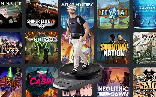 画像ギャラリー No.002のサムネイル画像 / VR空間を自分の足で歩ける「Omni One」,米国で9月に一般発売を開始。米国以外のサポートは2025年半ばを予定