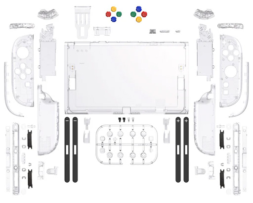 ���������꡼ No.004�Υ���ͥ������ / Switch2��Joy-Con 2�γ�����ʬ�Ǹ򴹤Ǥ���򴹥ѡ��Ĥ�eXtremeRate���顣���顼�Хꥨ�������϶ä���11����