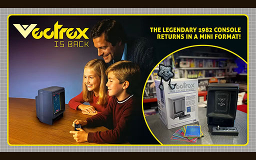 光速船、(Vectrex ) ソフト２本付き バンダイから発売されたゲーム機「光速船」がミニ版として復活