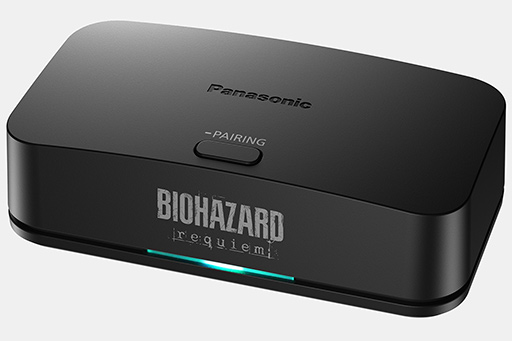 画像ギャラリー No.004のサムネイル画像 / 血のような赤に包まれた「バイオハザード レクイエム」コラボのネックバンドスピーカーが2月下旬に発売