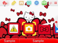 画像ギャラリー No.001のサムネイル画像 / ニンテンドー3DSテーマに「ハローキティ キティ・ホワイト」が12月17日登場