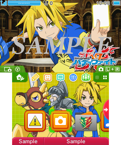 フューチャーカード バディファイト」3DS用テーマの新デザイン3種が