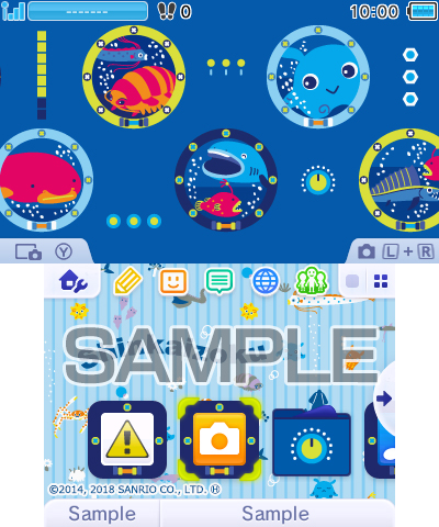 画像集 001 ニンテンドー3dsの テーマショップ に シンカイゾク ハミングミント のデザインが登場