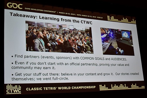 ꡼ No.016 | GDC 2019ϤNESǥƥȥꥹǮΤClassic Tetris World Championshipפߤ򿶤֤륻åݡ