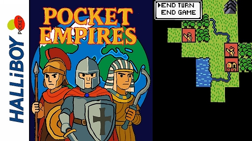 画像ギャラリー No.001のサムネイル画像 / ゲームボーイカラー用「Civilization」リスペクト文明発展シムのクラファン実施中。ローマや日本など,5つの文明で世界制覇を目指す