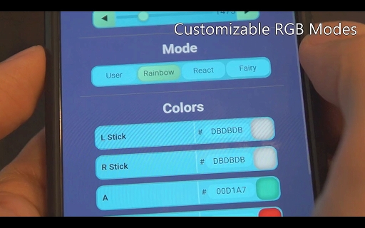 画像ギャラリー No.006のサムネイル画像 / ゲームキューブ風のサードパーティ製ゲームパッドがクラウドファンディング中。TMRジョイスティックなど最新機能を搭載し，発光設定も可能