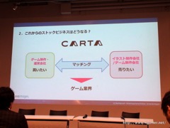 画像ギャラリー No.036のサムネイル画像 / ゲームのイラストを3営業日以内に手配できる? アマナイメージズとファンプレックスが,ストックコンテンツ市場の可能性やゲーム運営移管のノウハウを語ったセミナー「meetup CARTA#01」をレポート