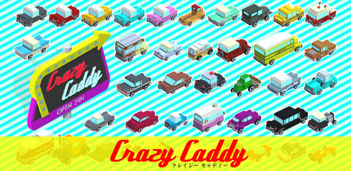 画像ギャラリー No.001のサムネイル画像 / 50年代のアメリカを爆走。カーアクションゲーム「CrazyCaddy」が配信