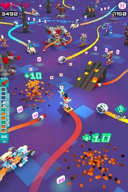 画像ギャラリー No.003のサムネイル画像 / シューティングゲーム「捕らわれた人たちを解放せよ!Twisty Board 2」がauスマートパスにて配信