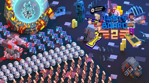 画像ギャラリー No.005のサムネイル画像 / シューティングゲーム「捕らわれた人たちを解放せよ!Twisty Board 2」がauスマートパスにて配信