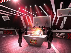 画像ギャラリー No.003のサムネイル画像 / NTTドコモ,TGS 2019会場でときど選手対ウメハラ選手の「SFV」による対戦をARで披露。5G対応スマホを使った対戦イベントも実施