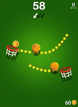 画像ギャラリー No.008のサムネイル画像 / au Webポータル&auサービスTOPアプリで「ぐつぐつマグマとドワーフ」と「線をひいてバスケット」が配信