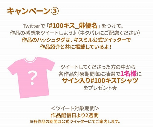 画像ギャラリー No.011のサムネイル画像 / チャット小説「#100キス」,3月の配信スケジュールが公開