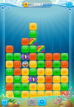 画像ギャラリー No.003のサムネイル画像 / 「海の中のおさかなパズル」がau Webポータル内の無料ゲームに登場