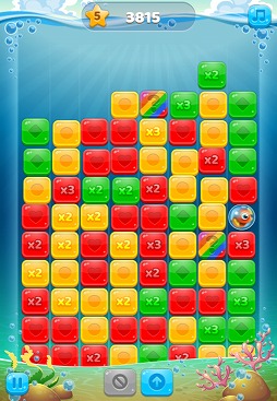 画像ギャラリー No.004のサムネイル画像 / 「海の中のおさかなパズル」がau Webポータル内の無料ゲームに登場
