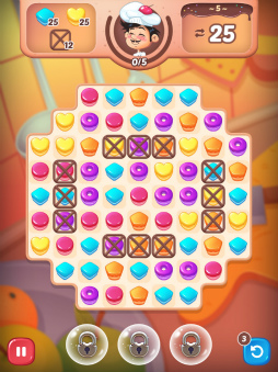 画像ギャラリー No.001のサムネイル画像 / 「パパのスイーツパズル」がau Webポータル内で配信開始