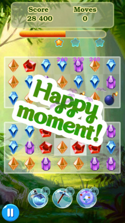 画像ギャラリー No.004のサムネイル画像 / 「森の宝石パズル」がau Webポータル内“無料ゲーム”で配信