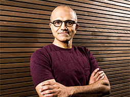 画像集#002のサムネイル/Microsoftの3代目CEOに,エンジニア出身のSatya Nadella氏が就任